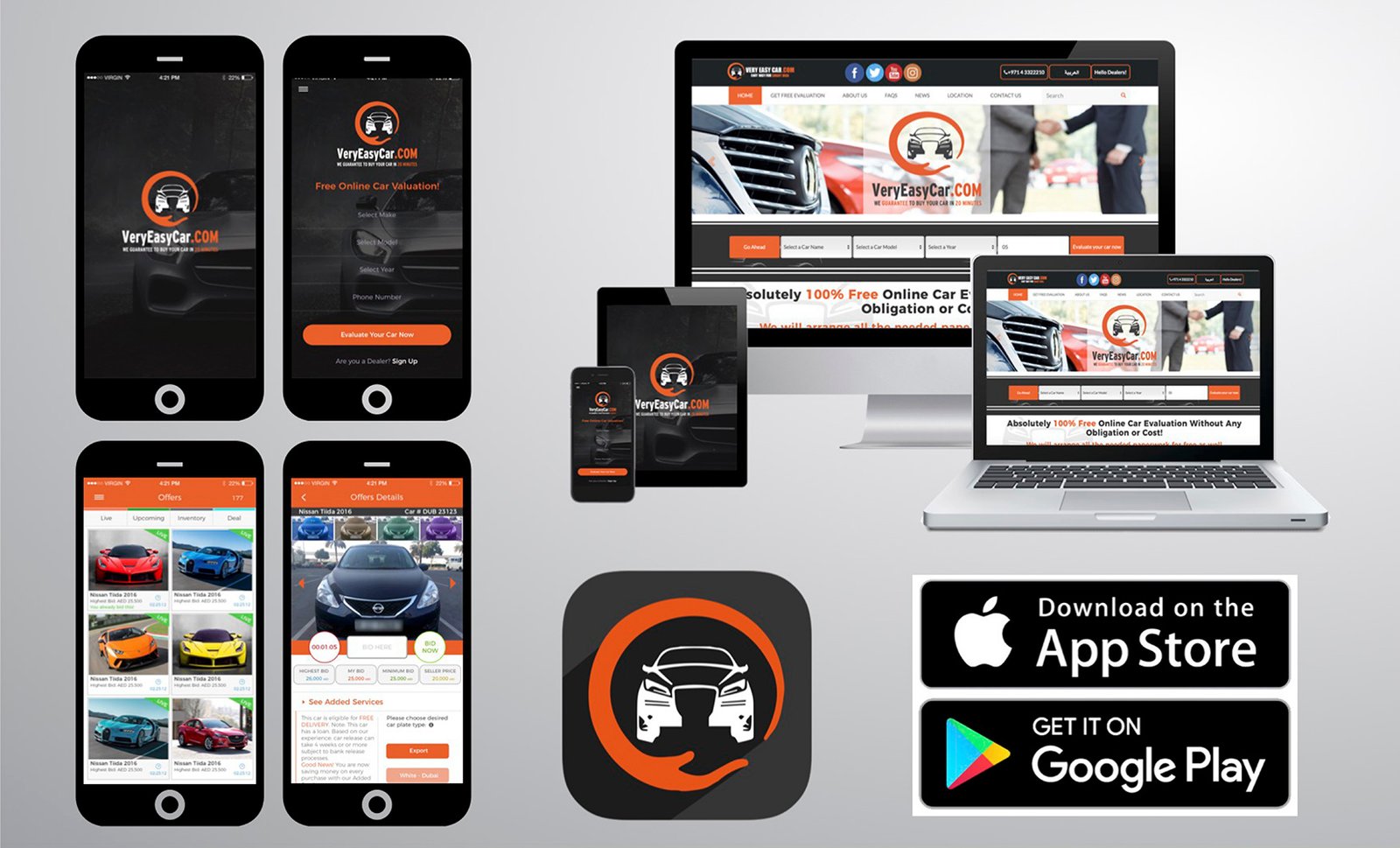 Website, Mobile App, Branding